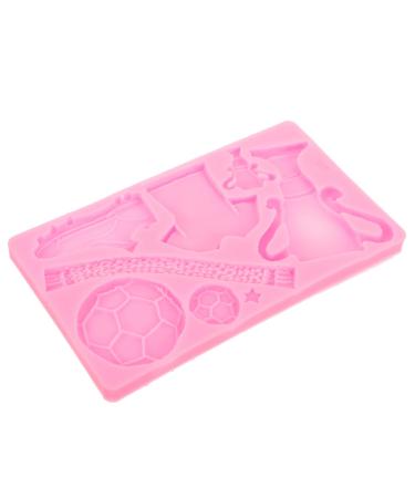 STOBOK Silicone Baking Mold Sports Shoes Sports Ball Theme Mold Soft Cake Mold Supple Fondant molds Chewing Gum Trophy aldult Decorate Football kit Chocolate Adult molds