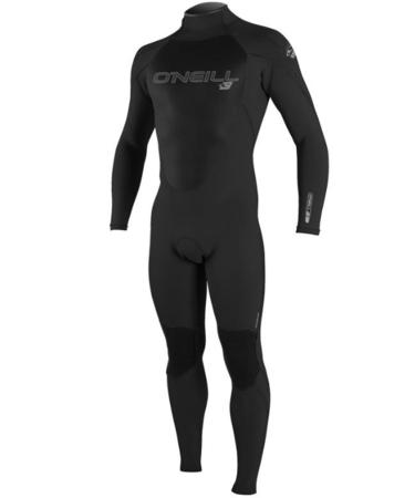 O'Neill Men's Epic 4/3mm Back Zip Full Wetsuit XL (C: 42.5"-47", W: 34.5"-30", H: 6'1") Black/Black/Black