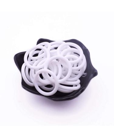 20Pcs Mix 14 Colors Safe Silicone Pacifier Dummy Chain Adapter Holder O Ring - Inner Size 21.5mm - Buy Online on SooperMarket.com
