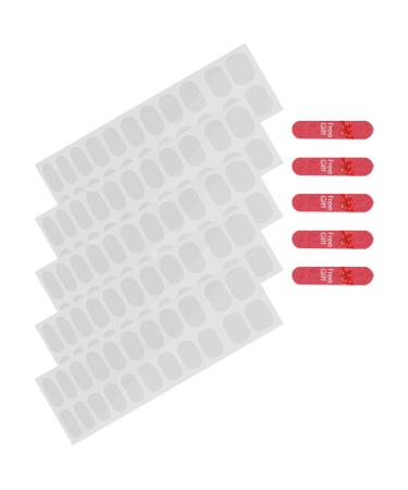 FOYTOKI 10 Sheets Nail Stickers Blank Gel Wraps for Nails Glaze Semi Cured Gel P dicure Gel Nail Wraps Semi Cured Gloss Pedicure Nail Strips Nails Gel Clear Gel Strip Kit Double Sided Tape - Buy Online on SooperMarket.com