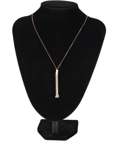 Stress Relief Mindful Breathing Necklace Anxiety Necklace Breathwork Tool for Anxiety Relief Breathing Exercises Meditation Relaxation Calming Down Slowing The Breath(Rose Gold) - Buy Online on SooperMarket.com