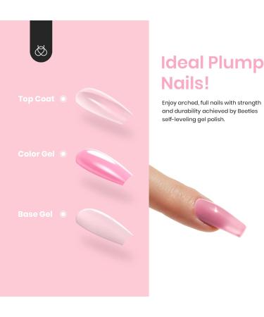Beetles Gel Polish with LED Lamp: 6 French Manicure Colors Kit - Salon Quality DIY Gel Nail Set with Base, Top Coat, Soft Pink, Snow White - Perfect Gift - Buy Online on SooperMarket.com