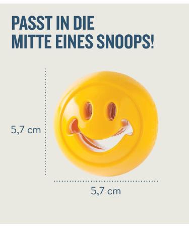 Outward Hound Planet Dog Orbee-Tuff Nooks - Yellow Smiley Snack Toy for Dogs | International Shipping - Buy Online on SooperMarket.com