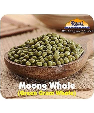 Rani Moong Whole Lentils 128oz (8lbs) - Ideal for Cooking & Sprouting | All Natural, Non-GMO, Vegan | Indian Origin - Buy Online on SooperMarket.com
