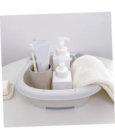 1 Set wash basin Clothes Hand Wash Board laundry bucket washing up basin underwear child pan Grey 30x29cm - Buy Online on SooperMarket.com
