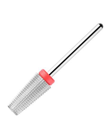 BNG 5 in 1 Carbide Nail Drill Bit Fast Remove Acrylic & Hard Gel Professional 3/32" Electric Nail Drill Tungsten Steel Bits Manicure Pedicure Professional Salon Tool(Fine Silver) DSA5-Fine&Silver