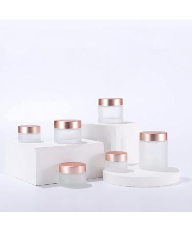 Zeoabsy 6-Pack Refillable 5ml DIY Lip Balm Glass Containers with Pink Lid | Matte Cream Cosmetic Jars + 6 Mini Spoons for Lotions & Creams - Buy Online on SooperMarket.com