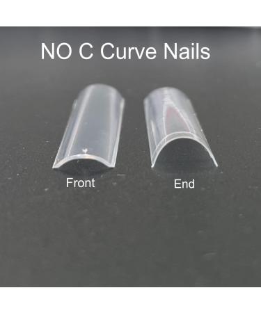 JZK 240x XXXL Clear Half Cover Extra Long Square Nail Tips For Acrylic Extensions No C Curve False Nail Tips Long For Gel And Acrylic Nails 3XL Finger Nail Extension Tips - Buy Online on SooperMarket.com