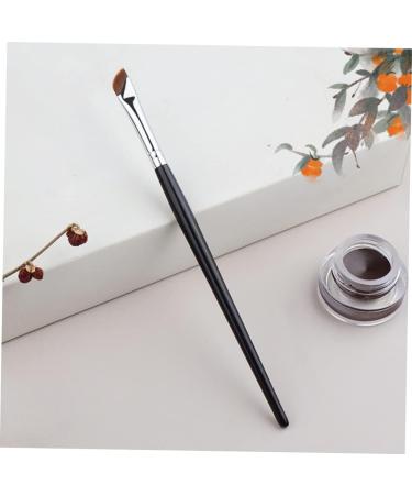 WOONEKY 2pcs Eyebrow Brush Portable Eyeliner Brush Eye Shadow Brush Eyeliner Makeup Brush Makeup Tool Metal - Buy Online on SooperMarket.com