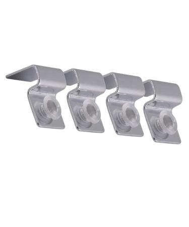 POPETPOP Aquarium Stands,Fish Tank Glass Cover Clip Support Holder,4PCs Stainless Steel Aquarium Glass Cover Lid Bracket - Non-Slip and Durable (10mm)
