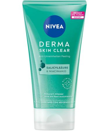 Nivea Derma Skin Clear Anti-broachs Peeling (150 ml) skin-enemy anti pimples peeling for face and body facial peeling with salicylic acid and niacinamide 150 g (1 Pack)