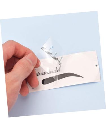 HAPINARY 50pcs Eyebrow Positioning Ruler Eyebrow Template Eyebrow Measuring Tool Eyebrow Stencil Eyebrow Drawing Tool Eyebrow Positioning Tool Eyebrow Shaping Template Eyebrow Drawing Ruler 18.00X3.80X0.10CM Blue - Buy Online on SooperMarket.com