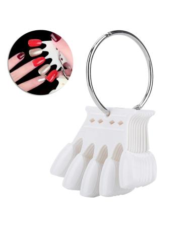 Nail Art Tips - 10pcs White Nail Sticks & Color Display Cards for Manicure & Gel Polish Practice - Buy Online on SooperMarket.com