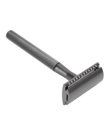 Shop Integration Safety Razor for Men - Brass Handle Double Edge Razor with Base - Premium Facial Care (Black) - Buy Online on SooperMarket.com