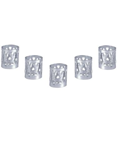 100 Pieces Hair Dreadlocks & Pearls - Colorful Adjustable Hair Braid Cuffs & Accessories in 7 Colors - Buy Online on SooperMarket.com
