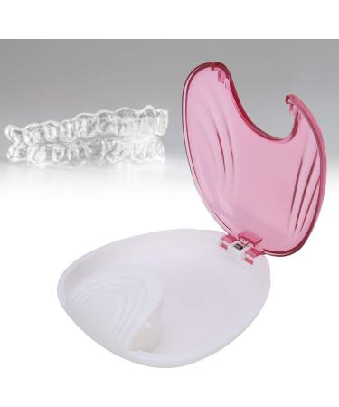 Orthodontic Storage Case - Portable Waterproof Denture Box for Adults - Pink | International Shipping Available - Buy Online on SooperMarket.com