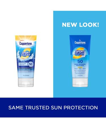 Coppertone SPORT Clear Sunscreen Lotion SPF 50 - Water Resistant, Broad Spectrum 5 Fl Oz Tube - Buy Online on SooperMarket.com