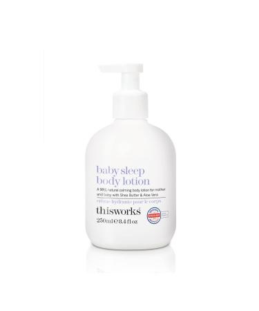 This Works Baby Sleep Body Lotion 250 ml - Body Lotion for Infants 6+ Months with Soothing Shea Butter and Aloe Vera - Body Moisturiser Infused with Calming Lavender Camomile and Lemon Balm
