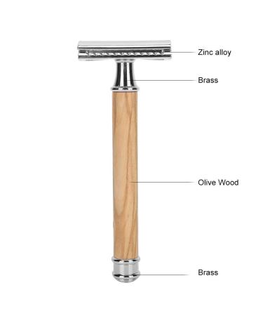 Men's Double-Sided Blade Head Shaver - Portable Silver Razor for Face & Body Care | International Shipping Available - Buy Online on SooperMarket.com