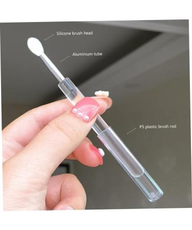 4 Pcs Silicone Lip Brushes - Portable Lipstick Applicator Wands & Mini Lip Scrub Brush for Gloss | International Shipping - Buy Online on SooperMarket.com