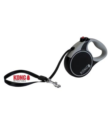 Cong roll -out dog leash in 5m length I for large dogs up to 50kg i size L i high -quality roller linen with break & lock system in black i comfortable leash with soft handle & reflective belt terrain l (up to 50 kg) black