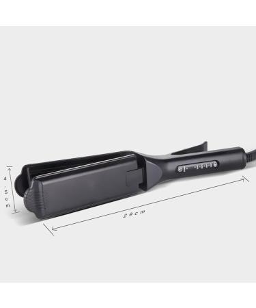 Hair Crimper Ceramic Crimping Iron Hair Waver with 4 Temperature Levels Volumizing Crimper Hair Iron Styling Tools for Fluffy Hairstyle Home Salon Use - Buy Online on SooperMarket.com