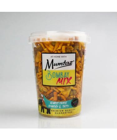 Mumtaz BOMBAY MIX 200g - Always fresh crunchy & tasty! Reusable Resealable & Stacking Friendly Container