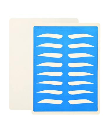 Angoily 5 Sheets Eye Brow Practice Skin Eyebrow Practice Skin Eyebrow Microblading Skin Blank Eyebrows