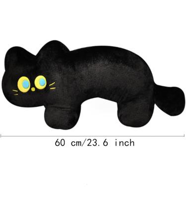 OUKEYI Cat Pillow Plush Black Cat Plush Toy Soft Plush Doll Kawaii Black Cat Stuffed Animals for Kids Birthday Girlfriend Valentines (15.7"/40cm) - Buy Online on SooperMarket.com