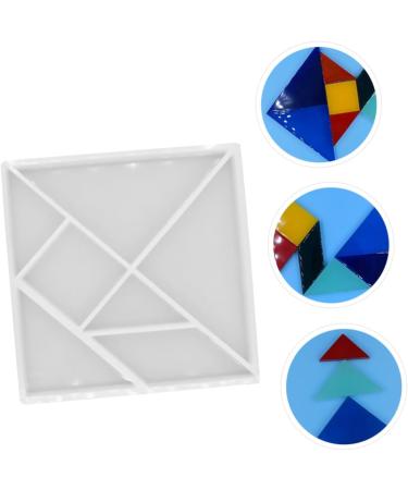 STOBOK DIY Crystal Epoxy Mold 2 Pcs Tangram Mold Model Crystal Epoxy Silica Gel Hand Mold As Shownx2pcs 11.5X11.5CMx2pcs - Buy Online on SooperMarket.com