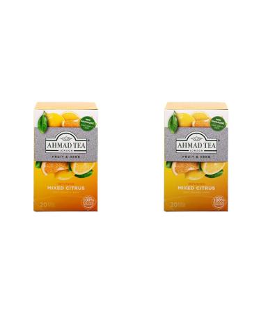 Ahmad Tea Mixed Citrus Fruit & Herbal Infusion - 20 Teabags (Pack of 2)