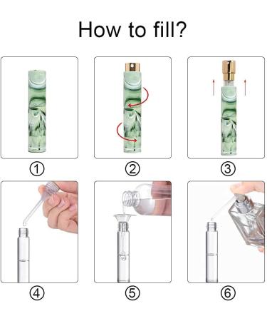 Vitog Travel Perfume Bottle Set - TSA Approved Refillable Leak Proof Containers for Perfume & Makeup Remover - Pattern3 - Buy Online on SooperMarket.com