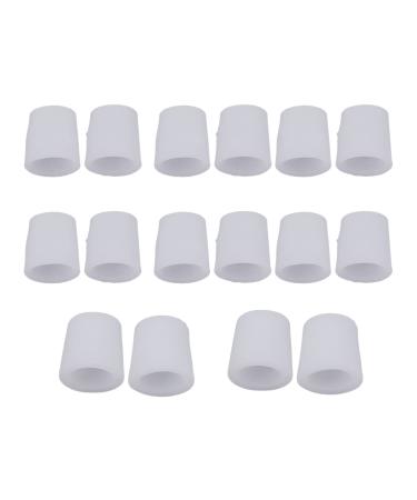 Toe Cushion Tube ANGGREK 8 Pairs Silicone Toe Sleeve Men Women Pain Relief Toe Protector Cover for Corn Blisters Hammer Toe Protect Toe from Rubbing and Other Painful Toe Problems