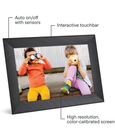 Aura Carver WiFi Digital Picture Frame - The Ultimate Gift | Effortless Setup & Free Unlimited Storage | Send Photos Easily from Your Phone | Gravel Carver - Buy Online on SooperMarket.com