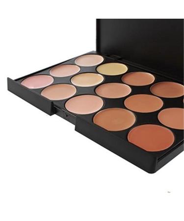 Pure Vie Hydrating Cream Concealer Palette - 15 Colors for Full Coverage & Dark Circle Correction - Buy Online on SooperMarket.com
