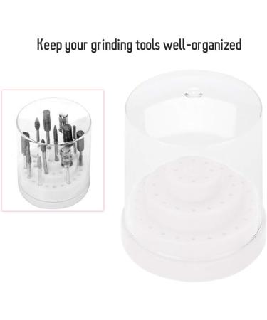Nail Drill Bit Holder Organizer Nail Drill Display Storage Box with 48 Holes Nail Drill Stand Holder for Manicure Grinding Head (White) - Buy Online on SooperMarket.com