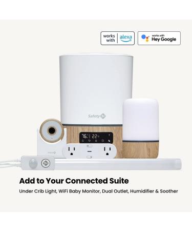 Safety 1st Connected WiFi Baby Monitor | 1080p HD Camera | Motion & Sound Notifications | Encrypted Livestream | Advanced Night Vision | iOS & Android Compatible - Buy Online on SooperMarket.com