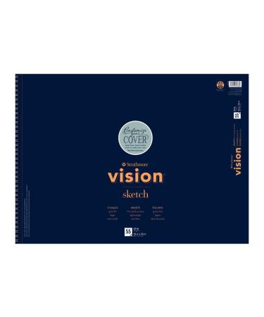 Strathmore (657-68) Vision Sketch Pad, 18" x 24", White, 55 Sheets 18x24 Sketch