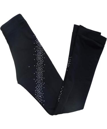 Premium Rhinestone Women's/Girls Ice Skating Practice Pants, Black, 12-14 Years - Buy Online on SooperMarket.com