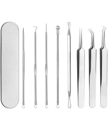 Pinkiou Blackhead Removers and Pimple Extractors Kit - 8-in-1 Skincare Tool for Face and Nose - Buy Online on SooperMarket.com