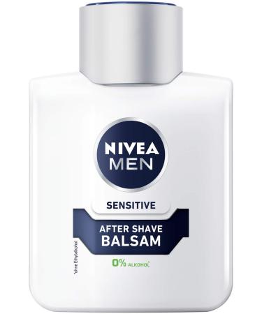 Nivea Men Sensitive After Shave Balm 3-Pack (3 x 100ml) - Soothing Skin Care with Chamomile & Vitamin E - Buy Internationally - Buy Online on SooperMarket.com