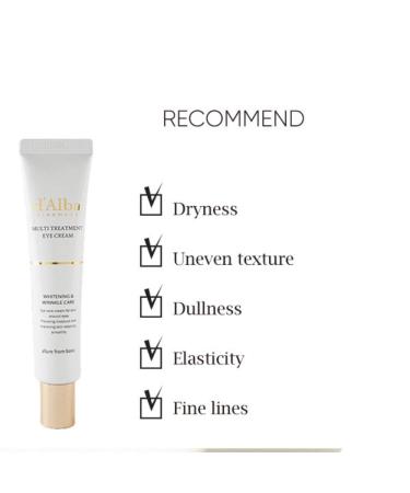 Buy d'Alba White Truffle Multi Treatment Eye Cream 1.01 oz â€“ Anti-Aging & Hydrating Formula - Buy Online on SooperMarket.com