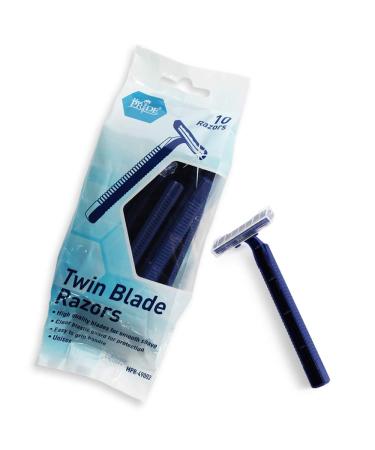 Medpride Disposable Razors | 10-Pack| Twin Blades & Easy Grip For Max Control & Smoothness| Unisex, Smooth & Comfortable Shaving Care for Men & Women
