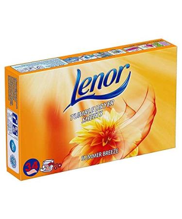 1 x 34 Tumble Dryer Sheets Summer Breeze Laundry Linen Fabric Conditioner Fresh Clothes