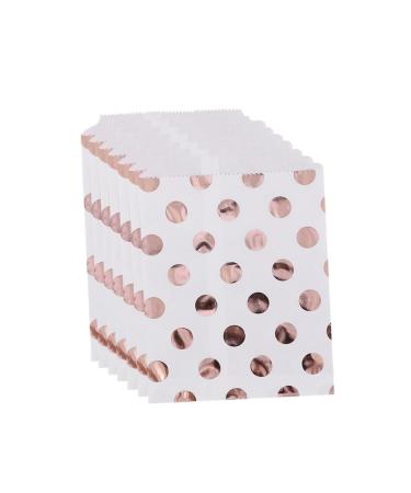 KALLORY 25pcs Paper Bags Candy Container Candy Bag Bronzing Food Bag
