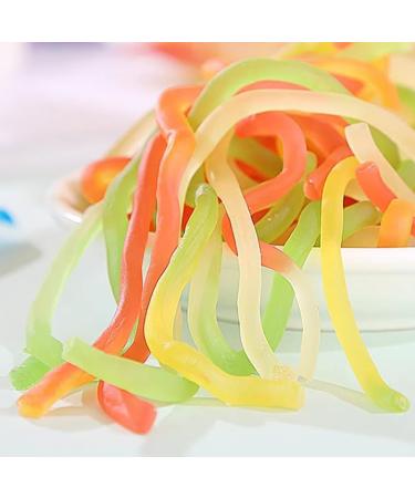 Ready to eat colored fruit fudge fruit flavored soft sweets childhood nostalgic candy gift pack casual snacks pastries healthy sweet candy colorful rope candy delicious desserts (12g*60 bags) - Buy Online on SooperMarket.com