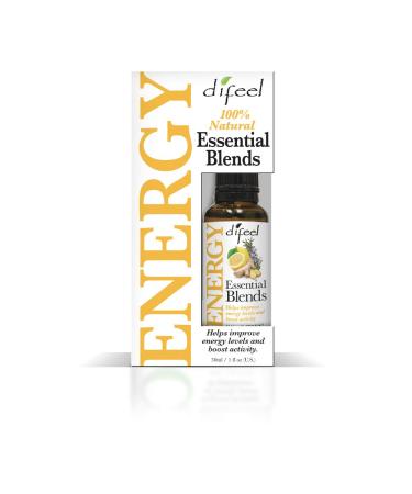 Difeel 100% Natural Essential Oil Blends - Energy 1 ounce