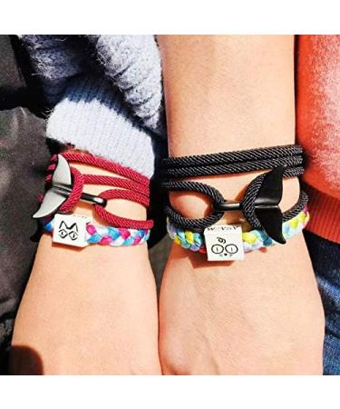 Shop OralGos Multilayer Milan Viking Bracelet & Whale Tail Bracelet for Men | Beach Jewelry in Blue - International Shipping Available - Buy Online on SooperMarket.com