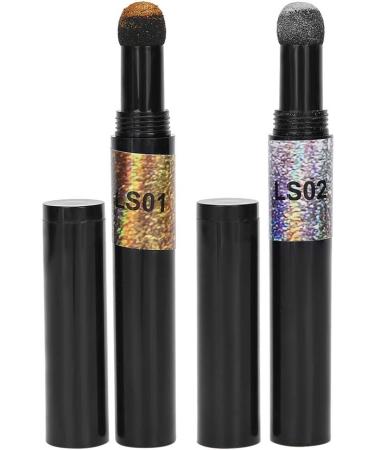 2 colors/set Chrome Air Cushion Nail Powder Pen Manicure Cushion Magic Pen Nail Glitter Mirror Powder Pen Manicure Tool for Home and Nail Salon - Buy Online on SooperMarket.com