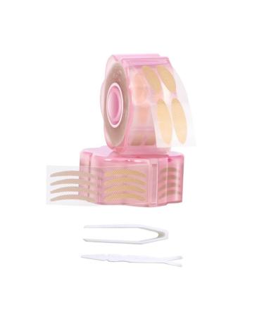 Angoily 1 Set Double Eyelid Sticker Female Eyelid Sticker Sunglasses Dogs Stamping Nail Polish Eyelid Tape for Hooded Eyes Traceless Adhesive Strip Stickers Pink